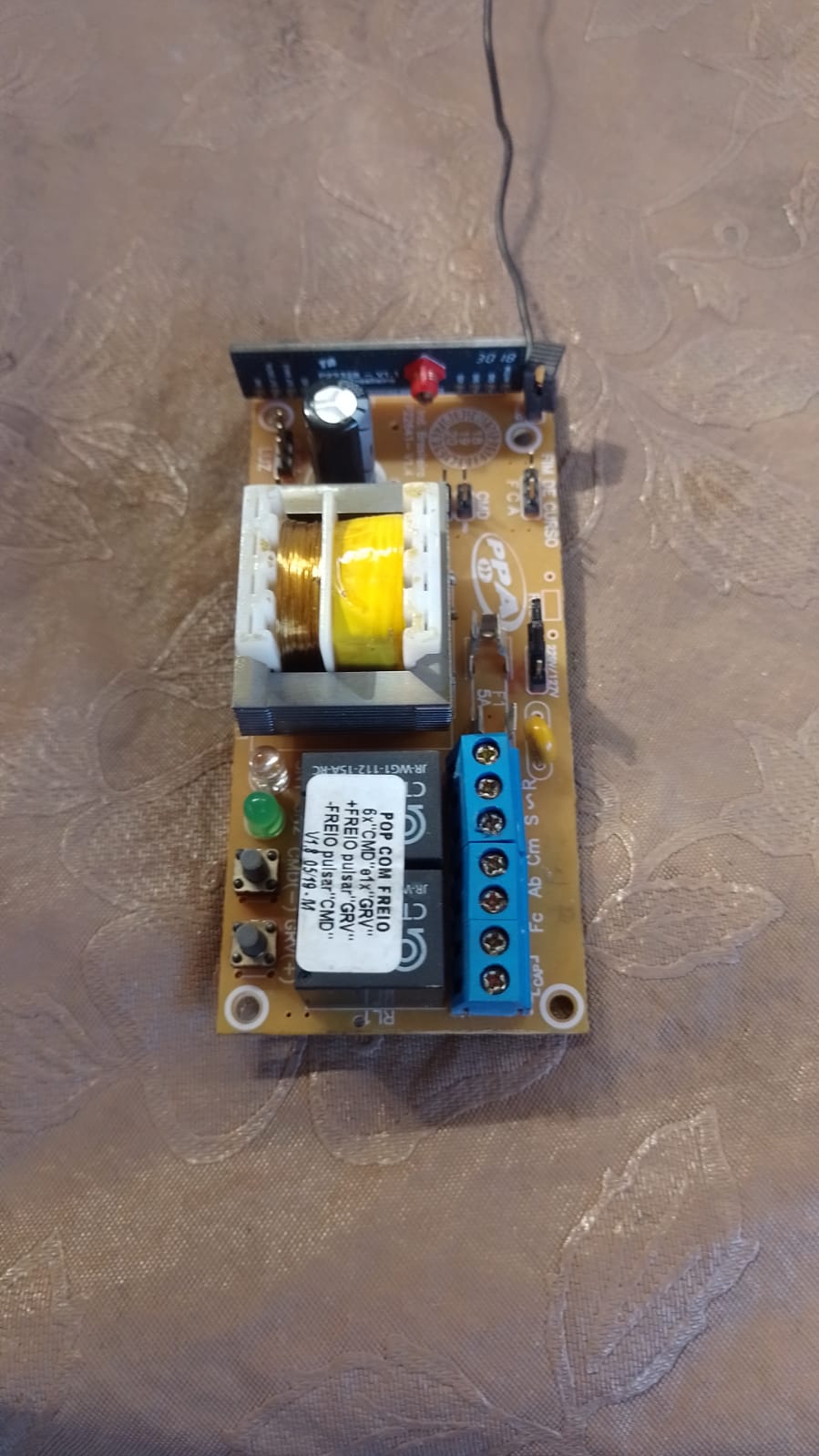 Foto real de atendimento de motor de portão automático