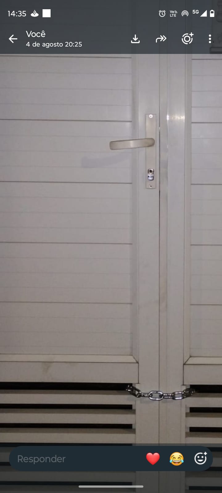 Foto real de atendimento de motor de portão automático