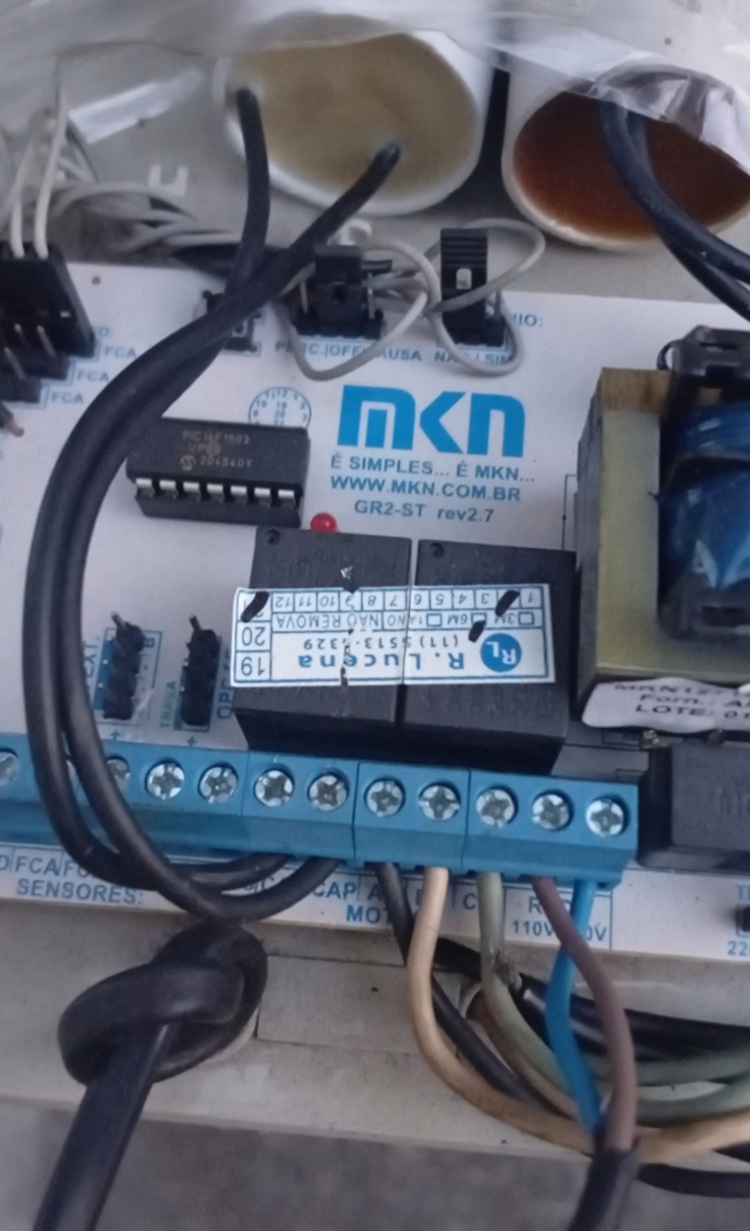 Foto real de atendimento de motor de portão automático