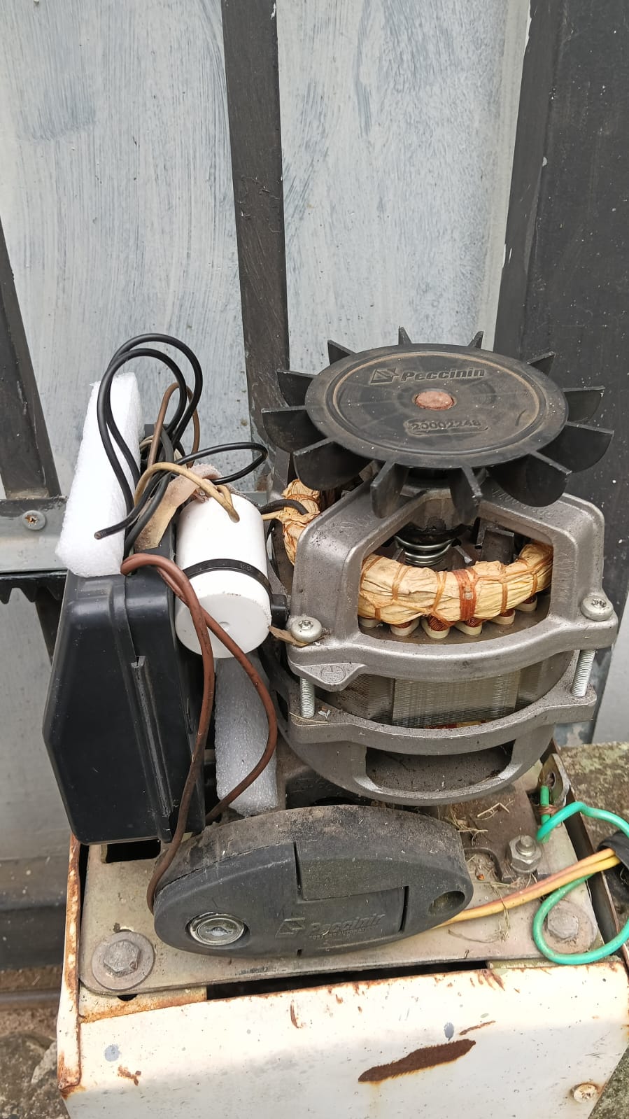 Foto real de atendimento de motor de portão automático