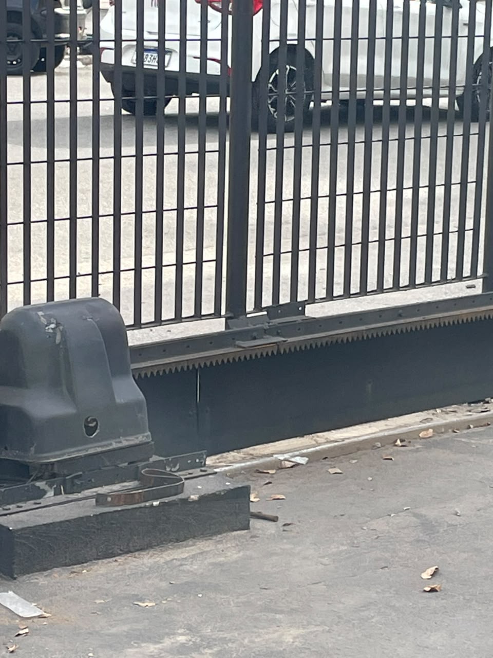 Foto real de atendimento de motor de portão automático